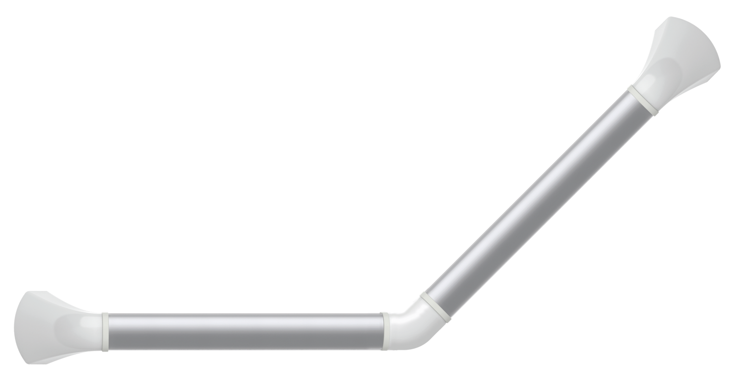 SecuCare Wandbeugel aluminium hoek 45˚, wit