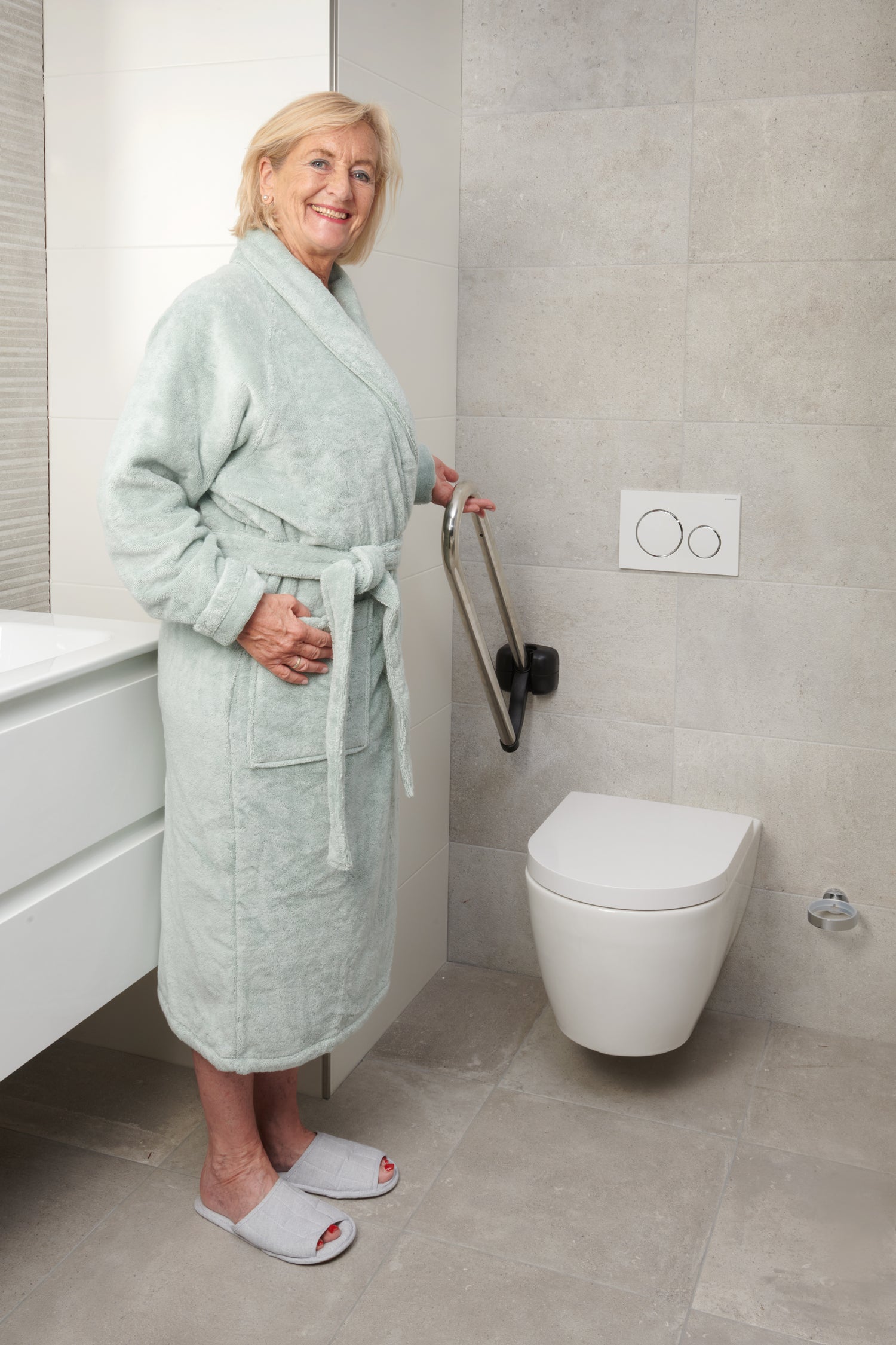 SecuCare Toiletbeugel opklapbaar premium RVS gepolijst