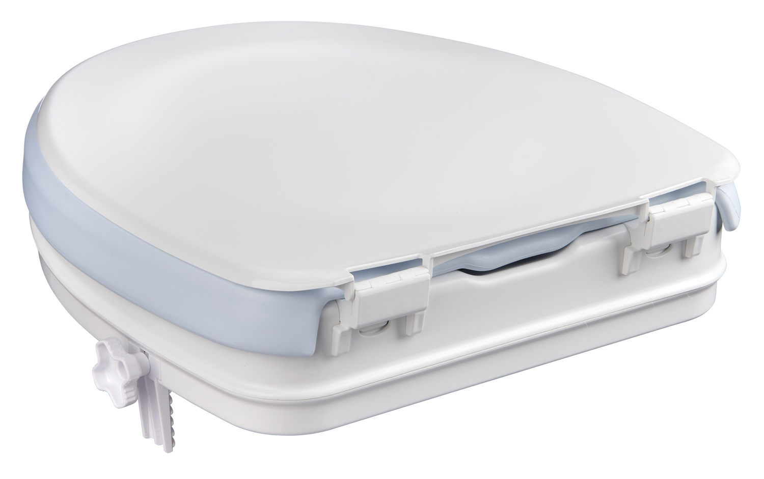 Verlengd scharnier tbv toiletverhoger