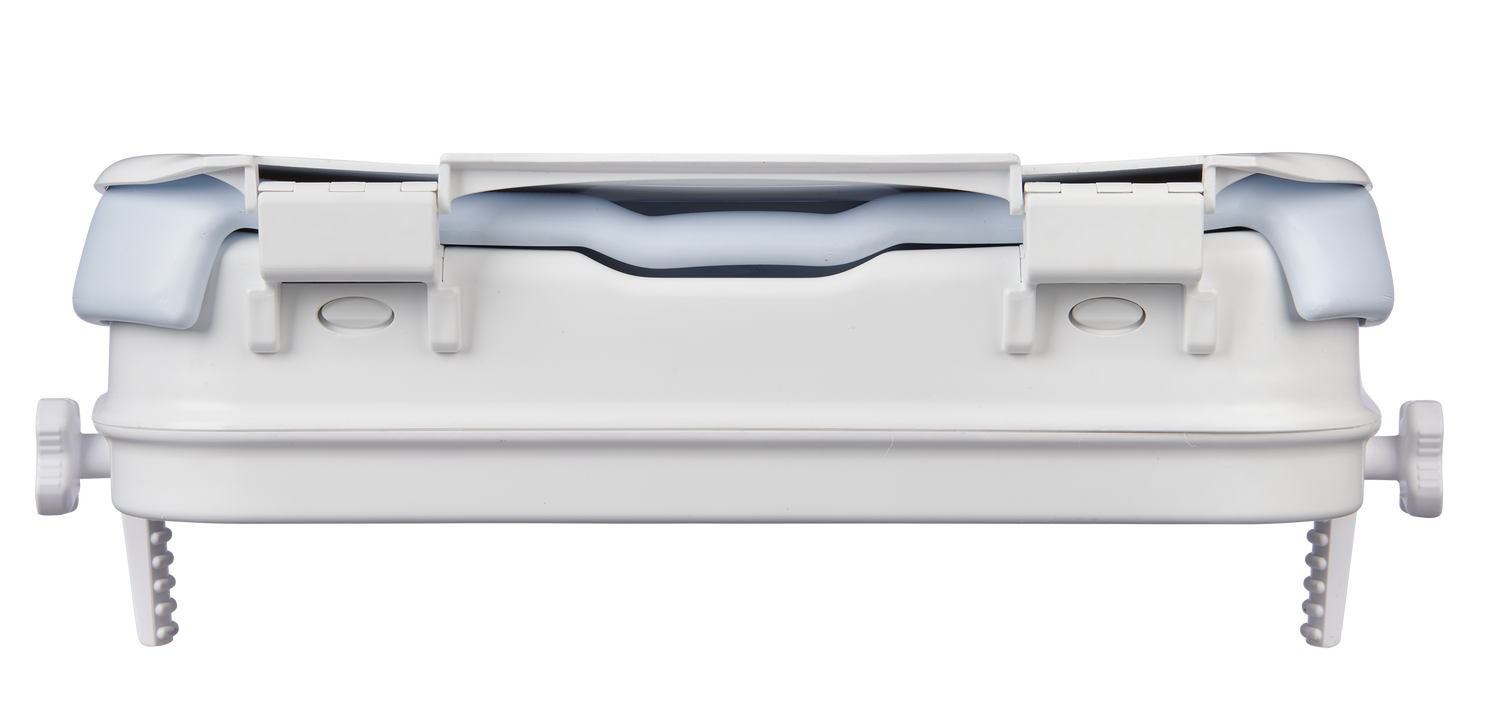 Verlengd scharnier tbv toiletverhoger