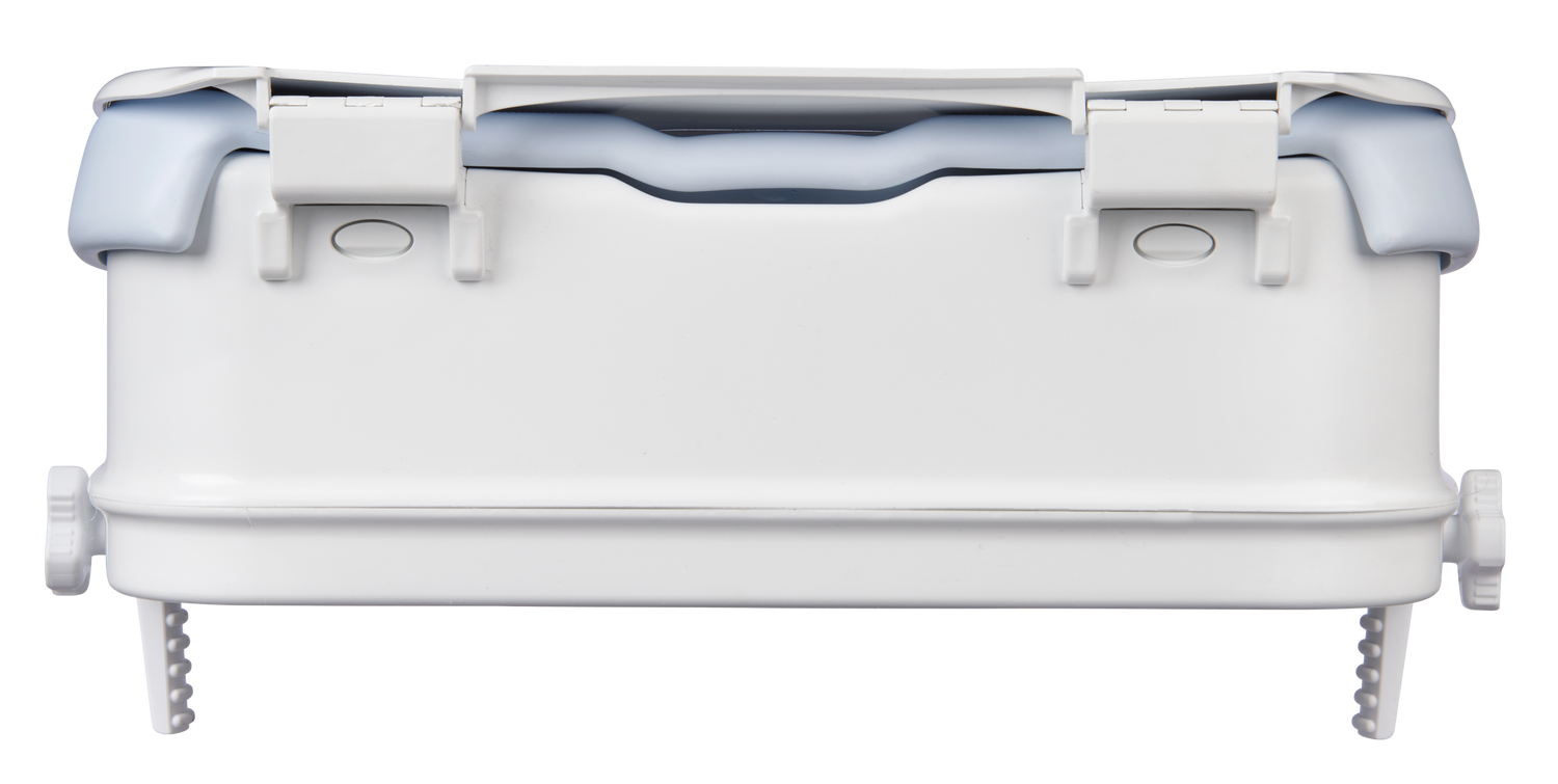 Verlengd scharnier tbv toiletverhoger