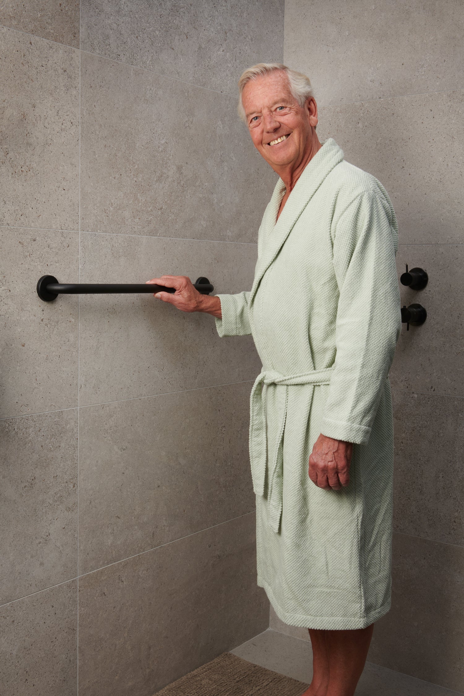SecuCare Wandbeugel ø25 mm RVS zwart
