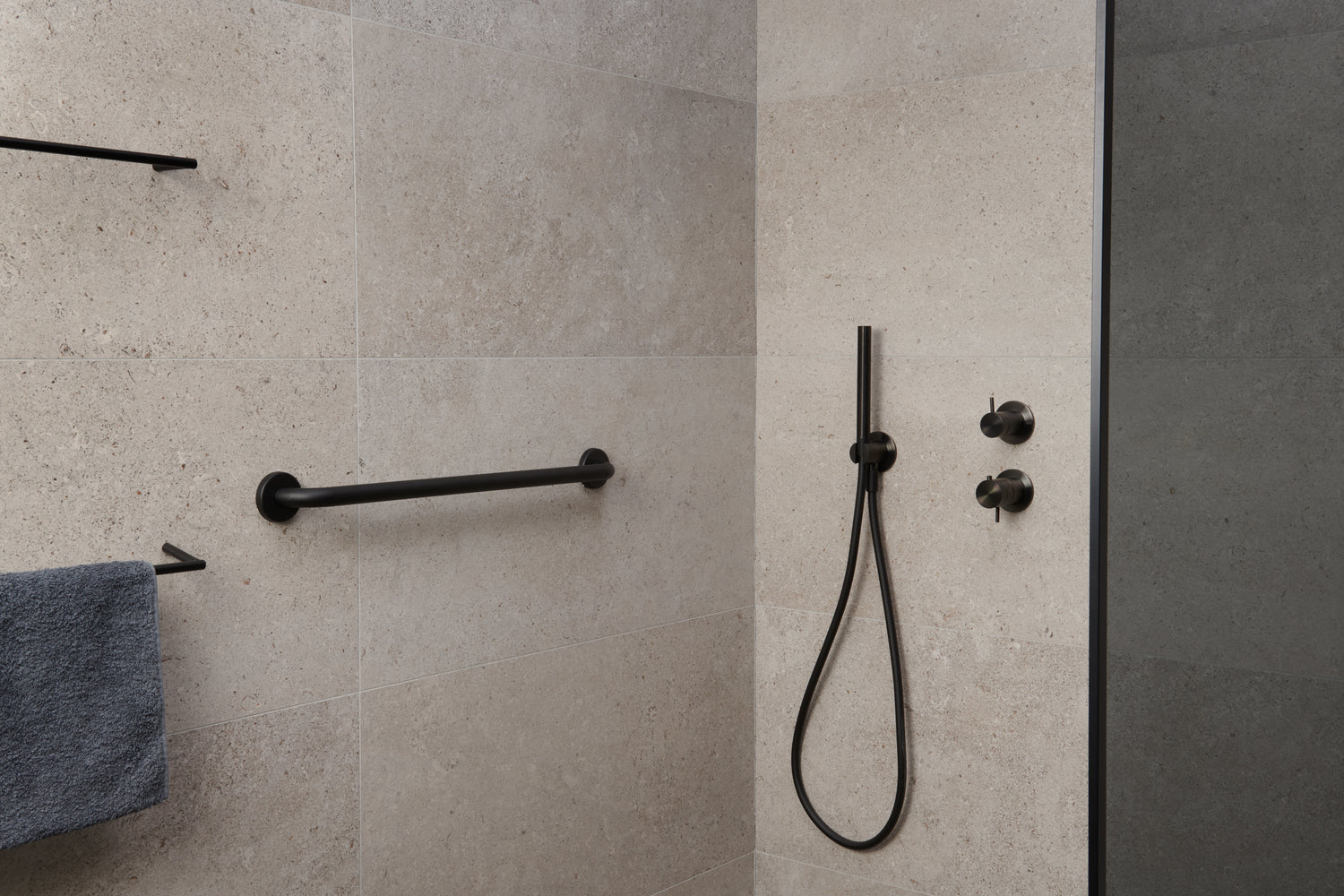 SecuCare Wandbeugel ø25 mm RVS zwart