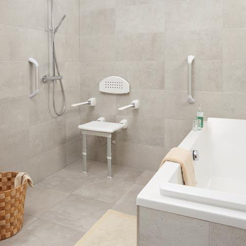 SecuCare Douchestoel opklapbaar met uitschuifbare pootjes