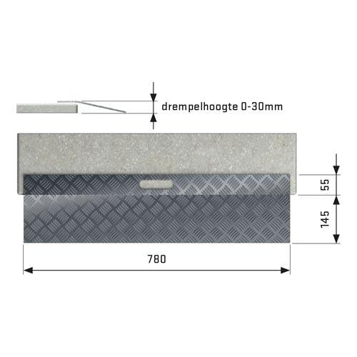 SecuCare Drempelhulp Aluminium