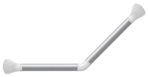 SecuCare Wandbeugel aluminium hoek 45˚, wit