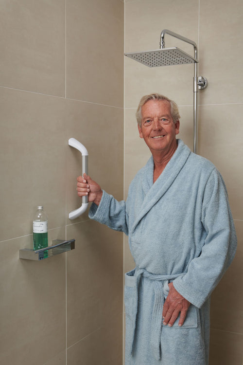 SecuCare Wandbeugel aluminium, wit/alu