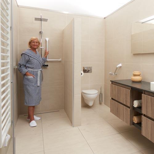 SecuCare Wandbeugel aluminium hoek 90˚, wit