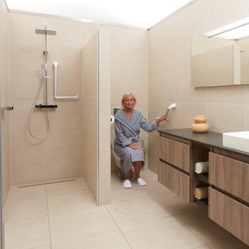 SecuCare Wandbeugel aluminium hoek 45˚, wit